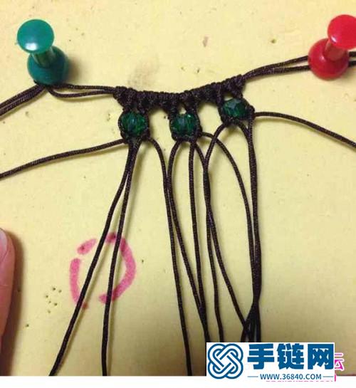 閃耀的水晶珠編織的飾品圖解