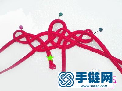 雙錢結編織的雙色古典發簪教程圖解