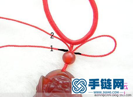 玉墜掛繩打結方法圖（詳細步驟）