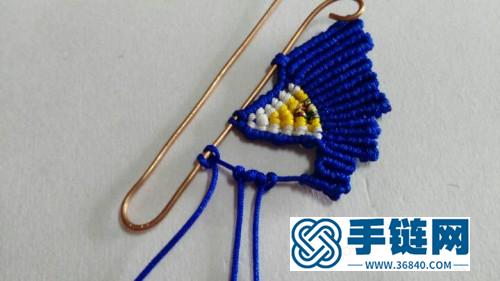 中國結(jié)編織的蝴蝶胸針圖片，有編法教程