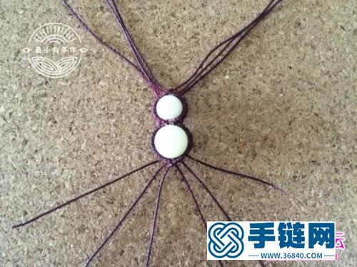 繩編福祿雙至鑰匙扣掛件的制作圖解