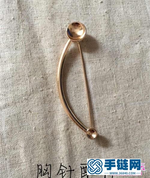 南美蠟線、金珠、銀珠花落枝頭胸針的詳細(xì)制作教程