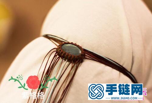 中國(guó)結(jié)編織包石民族風(fēng)手鐲教程