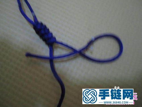 中國結編織蛇結鳳尾鑰匙鏈圖片，有編法教程