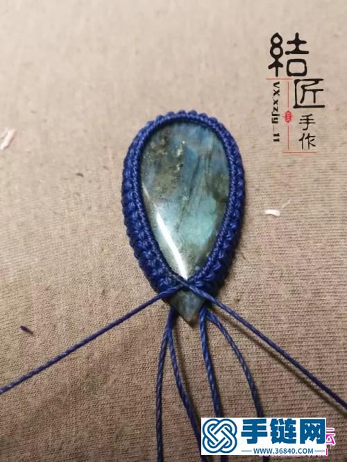 繩編包石小萌鯨的詳細編制教程