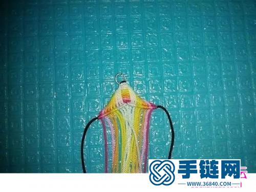 斜卷結制作的五色冰花圖解