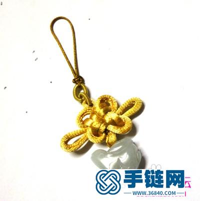 中國結編結制作的吉祥結手機鏈圖解