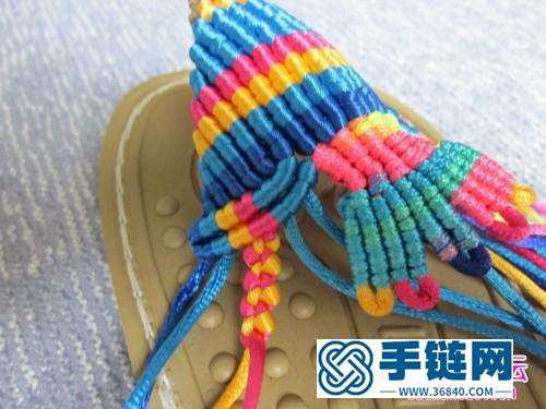 一步步教你熱帶天使魚拖鞋的詳細編制教程