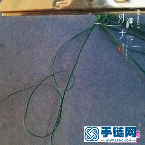 中國結編織蠟線手繩方法圖解