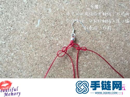 繩編圣誕樹耳環的詳細制作教程
