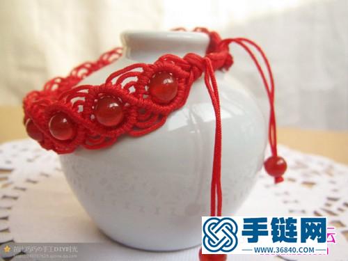 斜卷結(jié)手鏈編法圖解,中國結(jié)斜卷結(jié)手鏈編法