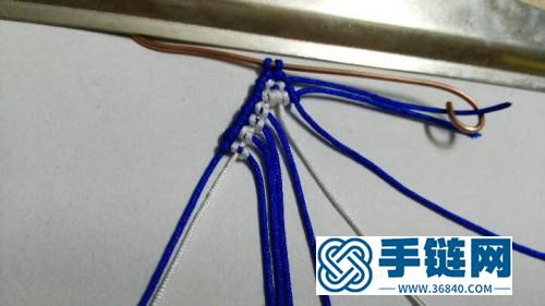 中國結(jié)編織的蝴蝶胸針圖片，有編法教程
