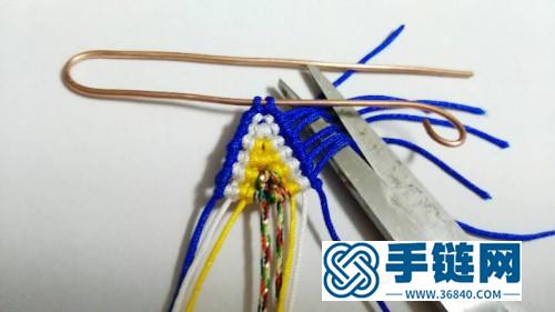 中國結(jié)編織的蝴蝶胸針圖片，有編法教程