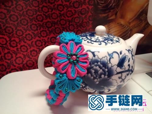繩編民族風手鐲的制作教程