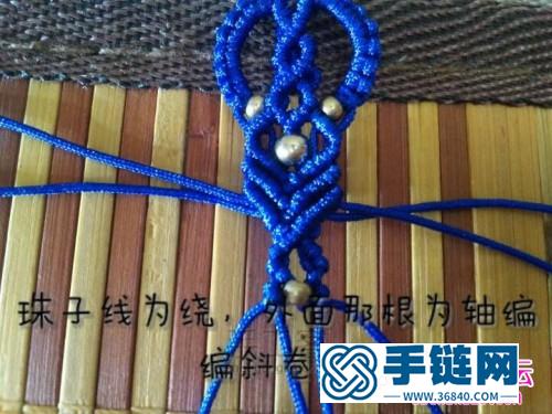 繩編耳墜方法圖解