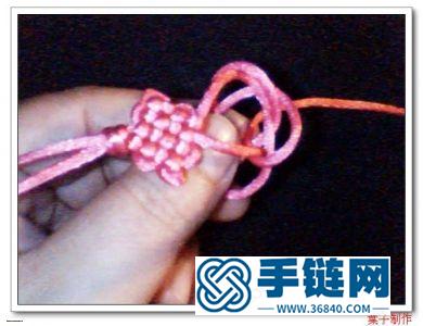 中國結編織花朵吊墜小掛件教程