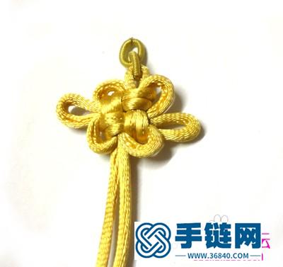 中國結編結制作的吉祥結手機鏈圖解