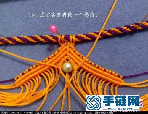 中國結編織印度風串珠項鏈教程