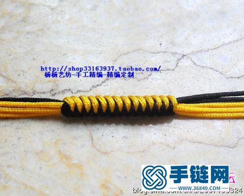 四面佛十股辮手鏈的編法