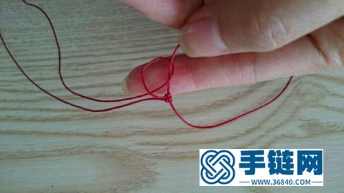 中國結編織銀珠手鏈的方法圖解