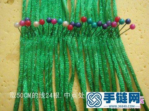 中國結編織蓮蓬的方法圖解