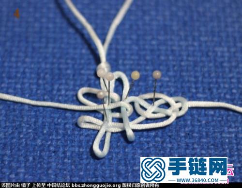 中國結編織蝶戀花小掛飾圖解