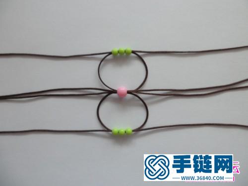 一步步教你編漂亮的小花版串珠小戒指編制教程