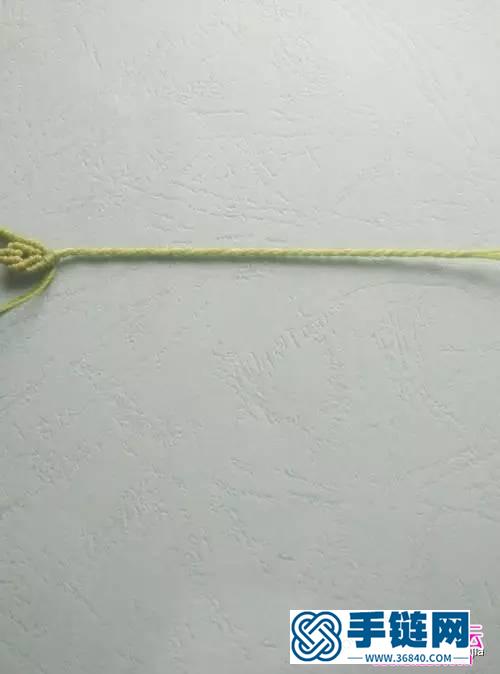 南美蠟線編織制作的腕上青藤手鏈教程
