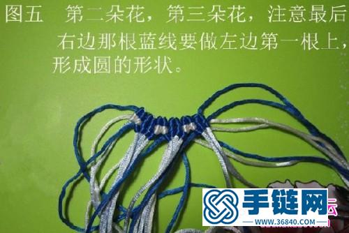 中國結(jié)青花瓷柱的編法步驟圖