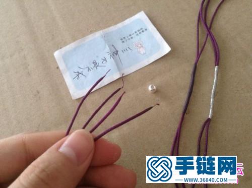 中國結編織同心結手繩的方法圖解