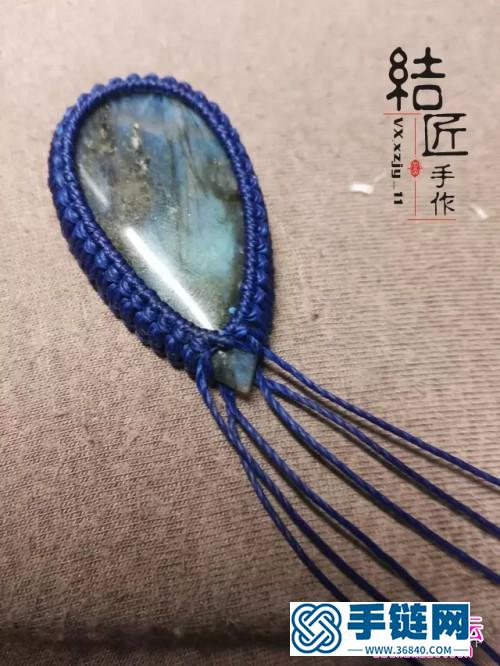 繩編包石小萌鯨的詳細編制教程
