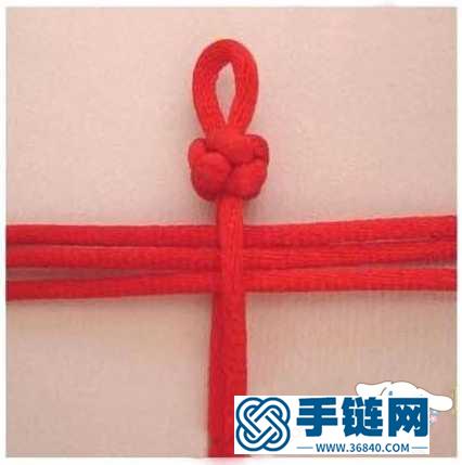 中國結紅繩手鏈編制教程詳解