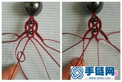 多珠組合圓珠頸鏈的制作方法圖片