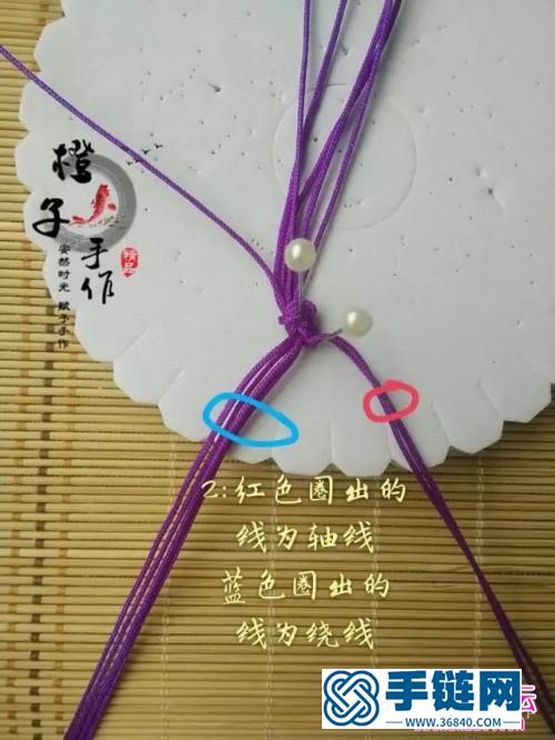 曲徑通幽玉線手繩的編法教程