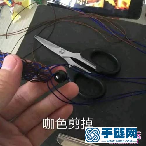 中國結(jié)編織斜卷結(jié)手鏈方法圖解