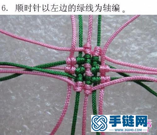 斜卷結編桃心步驟圖解