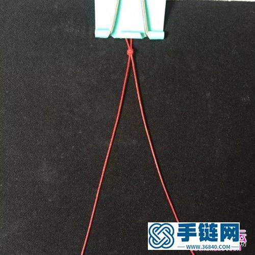 繩編呆萌的藍爸爸小矮人掛飾的詳細編制圖解