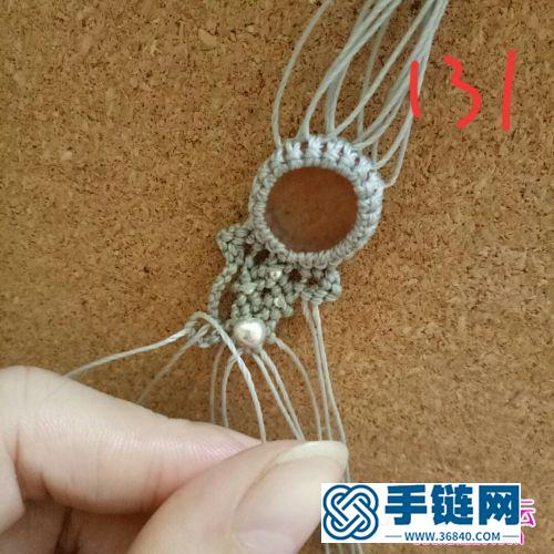 蠟線包西瓜晶手繩的制作方法