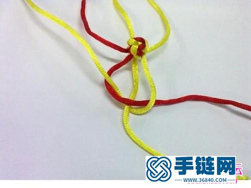中國結(jié)心形雙心結(jié)的制作圖解