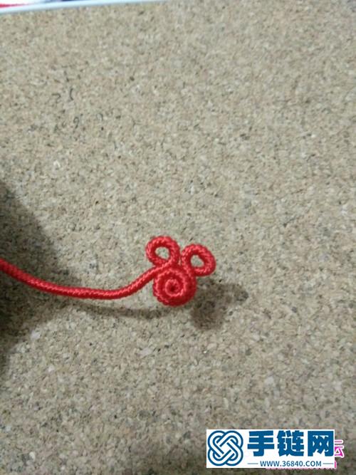 花朵手繩的編法步驟圖