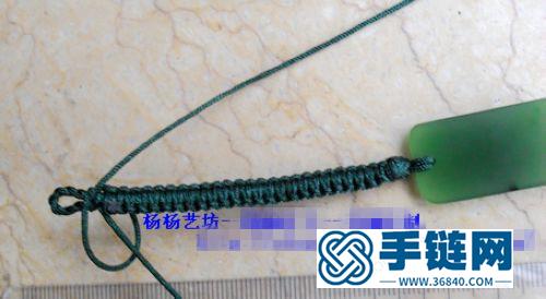 雙孔手牌制作的搭扣款手繩手鏈的編法