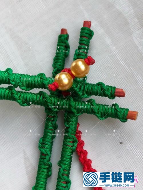 圣誕雪花階梯小掛件飾品的詳細制作圖解