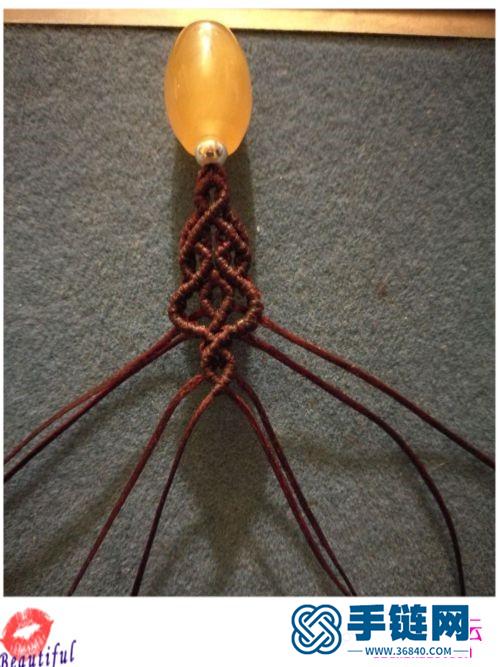 繩編玲瓏心手鏈的詳細制作教程