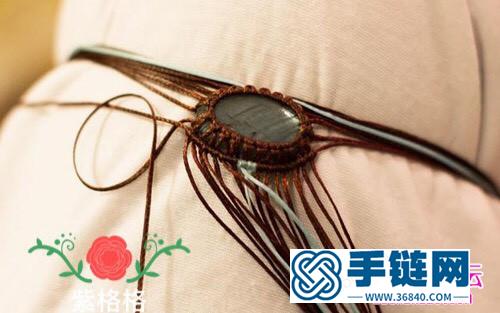 中國(guó)結(jié)編織包石民族風(fēng)手鐲教程