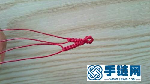 中國結編織銀珠手鏈的方法圖解