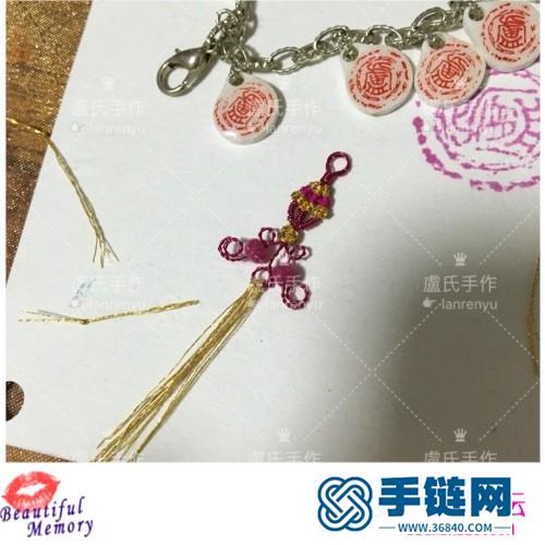 結繩與繞線結合的迷你耳環的詳細制作教程