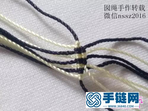 中國結編織制作的男款手繩教程