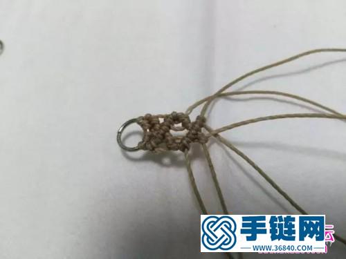 南美蠟線斜卷結(jié)耳環(huán)的詳細(xì)編制圖解