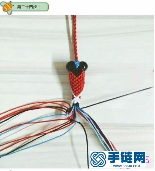 繩編金魚流蘇掛飾的詳細制作圖解