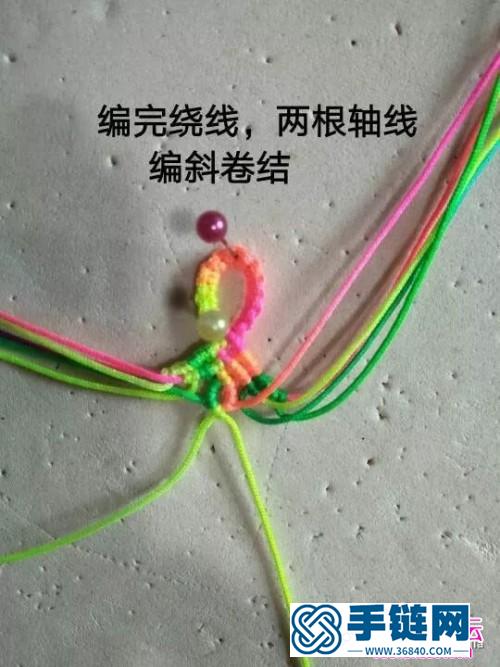 玉線心形手鏈的詳細制作圖解